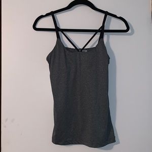 Grey Fitted Charolette Russe Workout Shirt